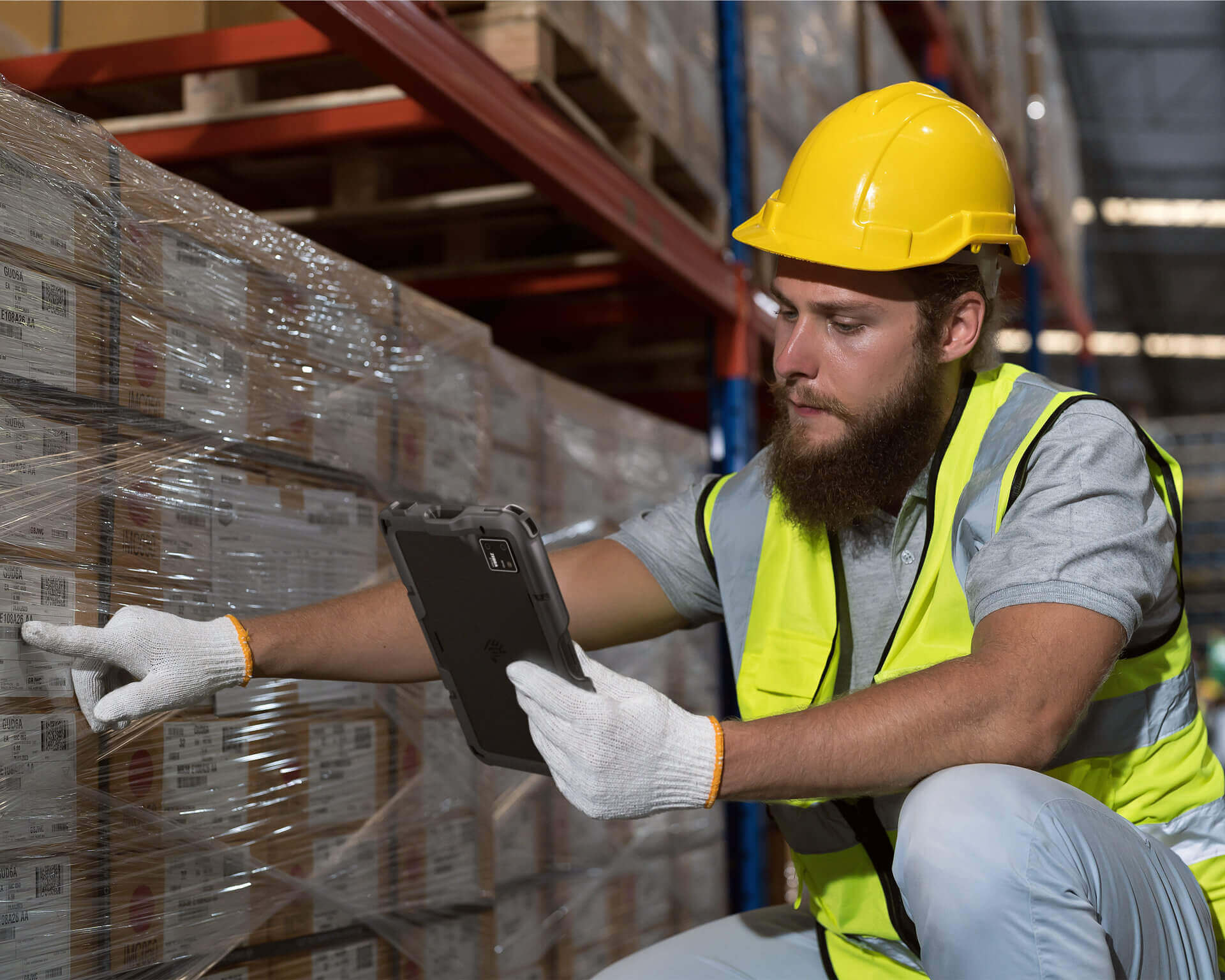 Zebra ET401 Warehouse Application Shot